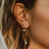 Floating Pearl Hoops