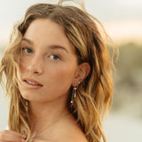 Floating Pearl Hoops