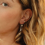 Floating Pearl Hoops