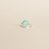 Blue Mother of Pearl Shell Ring